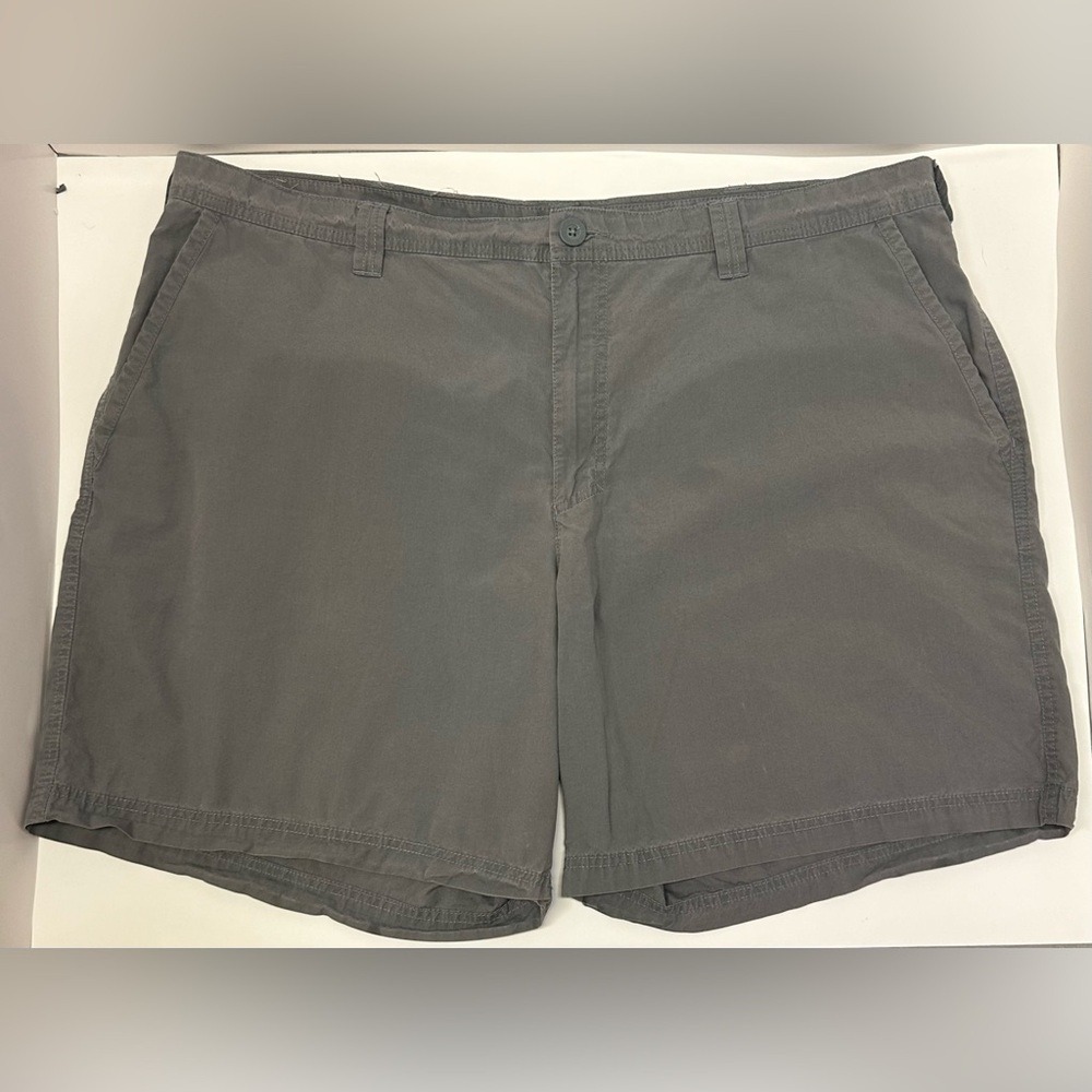 Lot Of 2 Columbia Mens Shorts Size 42 Khaki Gray Hiking Outdoor Casual Cotton